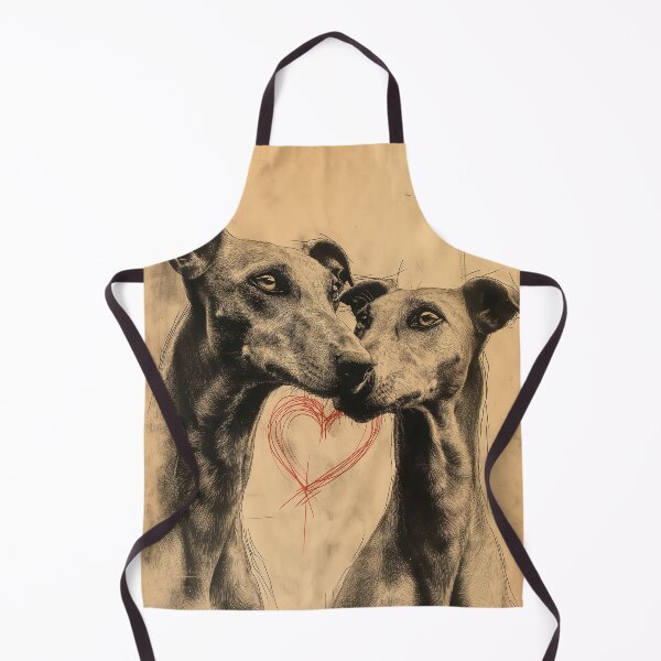 Item preview, Spanish greyhound portrait engraved with heart designed and sold by vetustestudi.