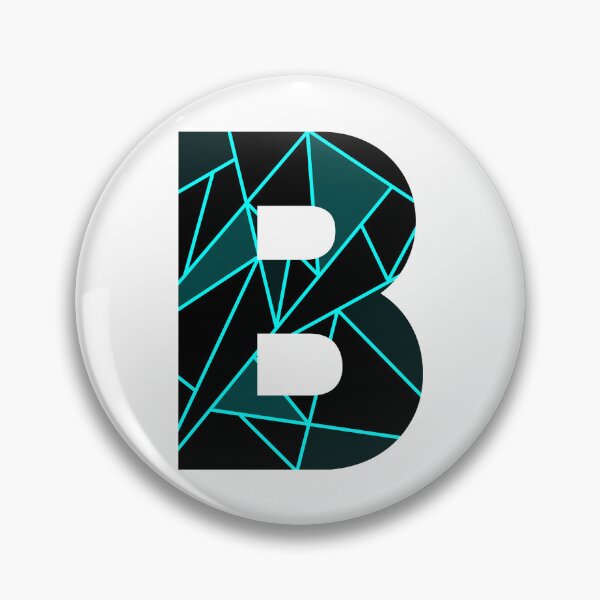 Item preview, Monogram B With Neon Blue Abstract Lines designed and sold by Coffee Lifestyle.