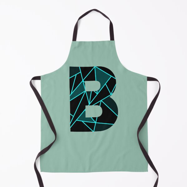 Item preview, Monogram B With Neon Blue Abstract Lines designed and sold by Coffee Lifestyle.
