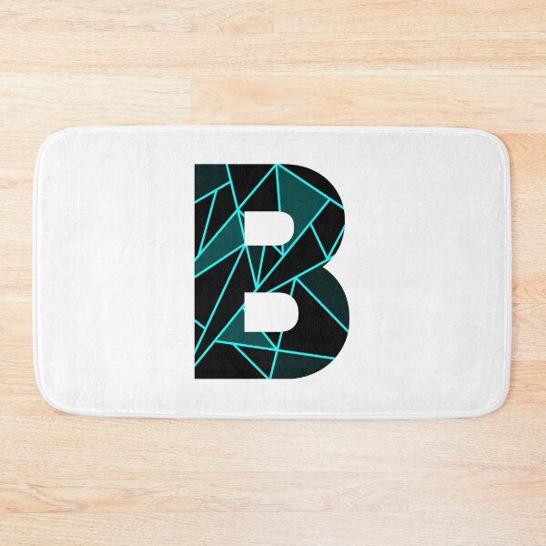 Item preview, Monogram B With Neon Blue Abstract Lines designed and sold by Lyssarien.