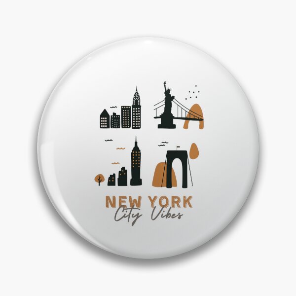 Item preview, New York. City vibes. Statue of Liberty. Empire State Building. Brooklyn Bridge. Big apple  designed and sold by Tsifra.