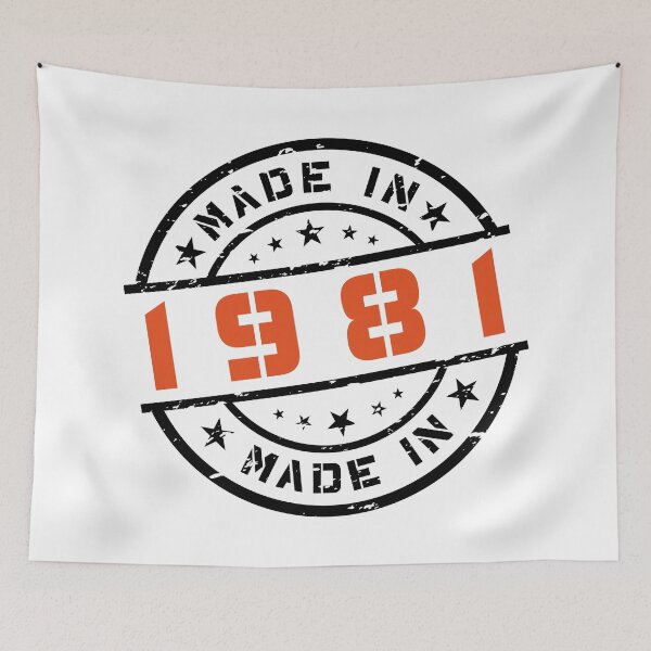 Item preview, Year of Birth Birthday Born In - Made in 1981 designed and sold by ElvisU.