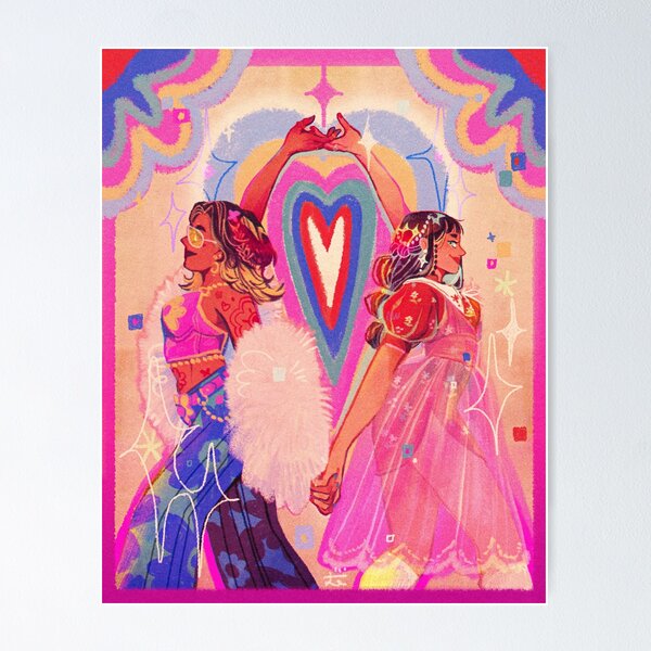Valentine Rainbow Poster