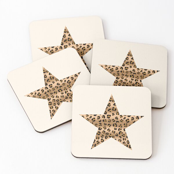 Item preview, Leopard Cheetah Print Star designed and sold by OneThreeSix.