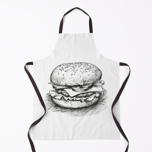 Item preview, Monochrome Burger Sketch Artistry designed and sold by palmyst.