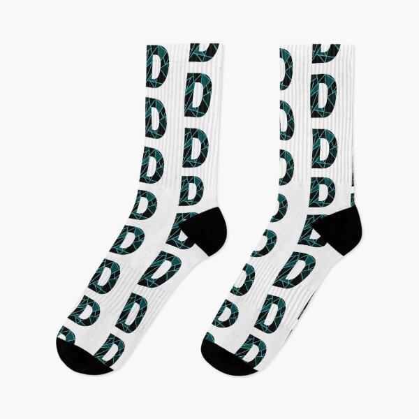 Item preview, Monogram D With Neon Blue Abstract Lines designed and sold by Coffee Lifestyle.