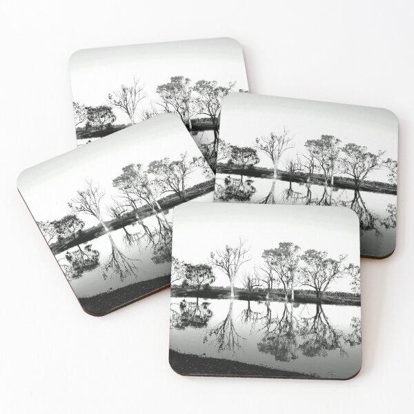 Item preview, Eucalyptus Trees At A Lagoon Black And White designed and sold by Designsbygroovy.