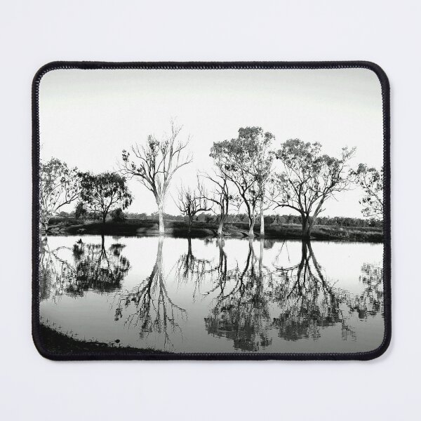 Item preview, Eucalyptus Trees At A Lagoon Black And White designed and sold by Designsbygroovy.