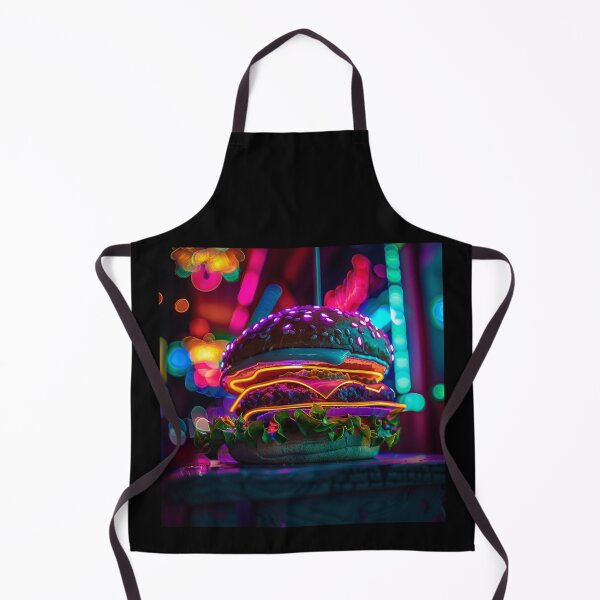 Item preview, Neon Glow Gourmet Burger Spectacle designed and sold by palmyst.