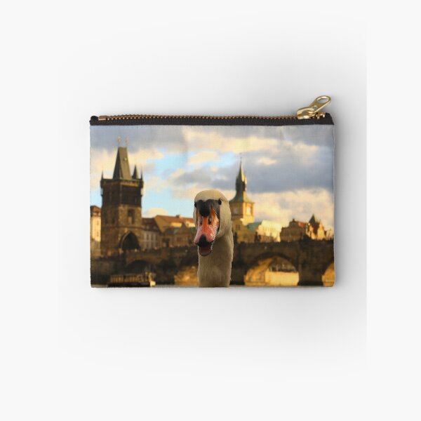 Item preview, White Swan Photobombing Charles Bridge in Prague designed and sold by KaSaPo.