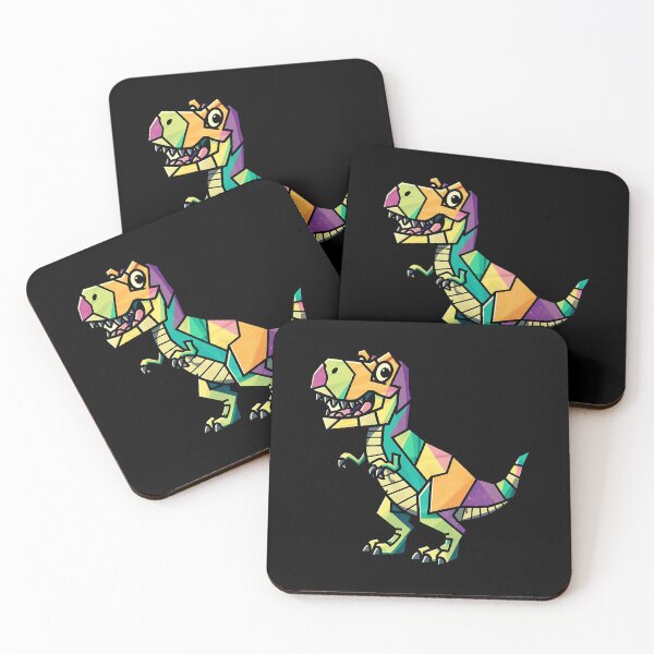 Item preview, Funny pastel geometric t-rex  designed and sold by MotivaChic.