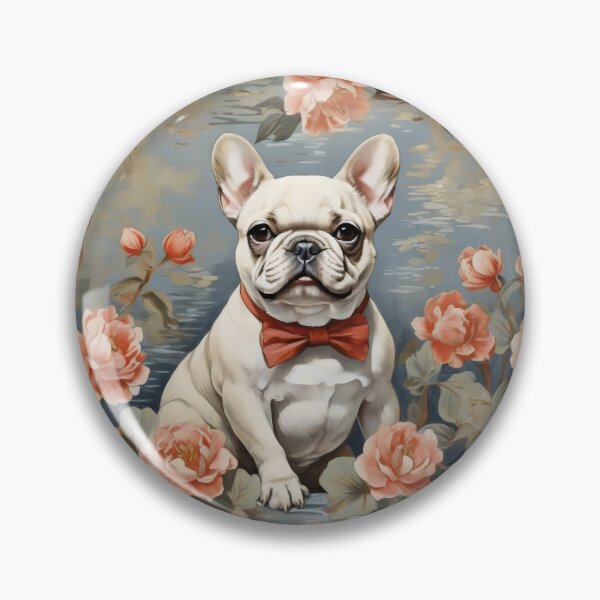 Item preview, French Bulldog inspired by Claude Monet designed and sold by bloomandbark.
