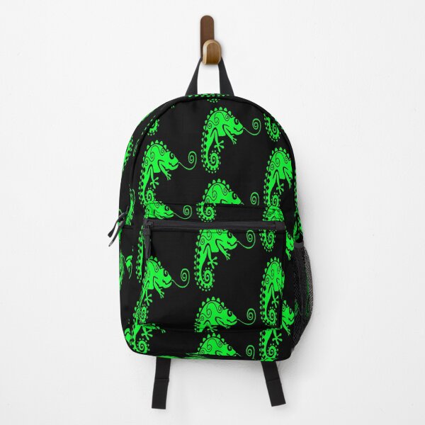 Item preview, Cute Bright Green Chameleon Cut Out Style Illustration designed and sold by taiche.