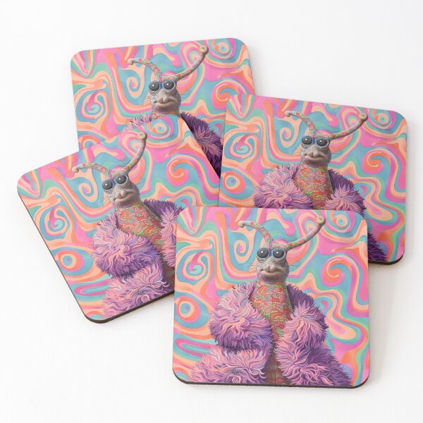 Item preview, Psychedelic Colorful Cosmic Snail Portrait designed and sold by GulDesignCo.