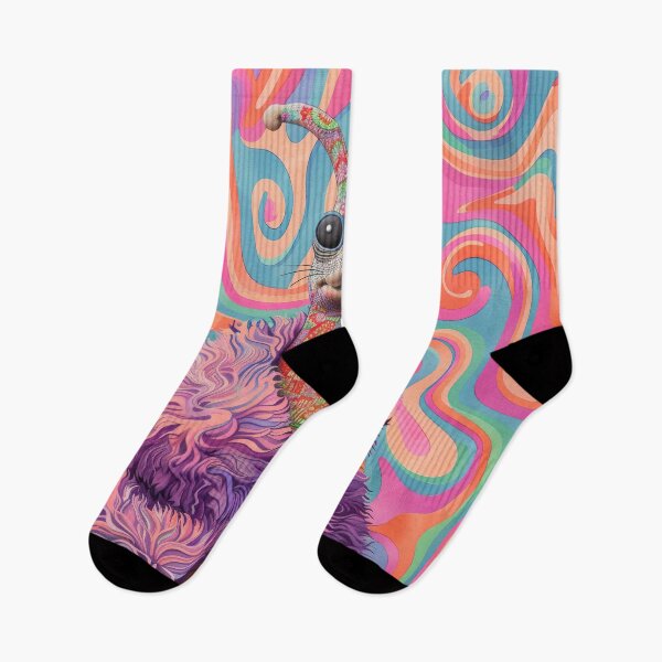 Item preview, Psychedelic Colorful Cosmic Snail Portrait designed and sold by GulDesignCo.