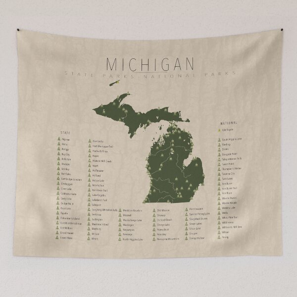 Item preview, Michigan Parks designed and sold by FinlayMcNevin.