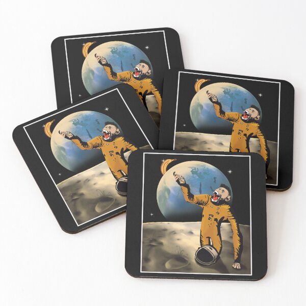 Artikelvorschau, Schimpanse Astronaut auf dem Mond und Banane entworfen und verkauft von gardentree.