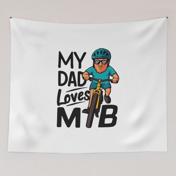 Item preview, My Dad Loves MTB Bike - Father's Day designed and sold by mergmart.
