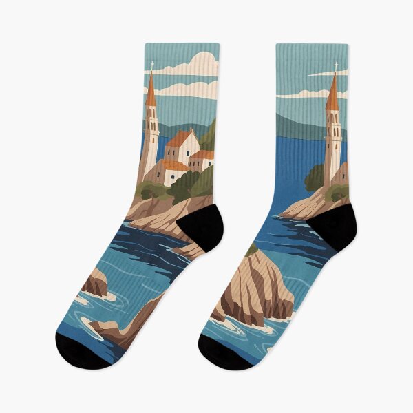 Item preview, Sea travel poster, coast of Dalmatia designed and sold by VintageFlow.