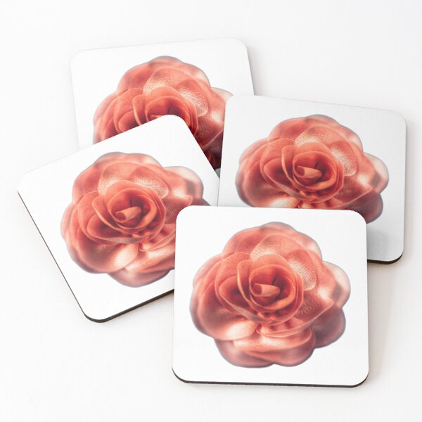 Item preview, Gradient degrade pink rose petals, pink fabric flower isolate on white background designed and sold by pipikijung.