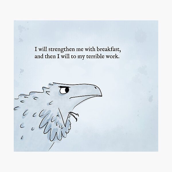 Item preview, Dinosaur with breakfast quote from Dracula designed and sold by Vincent Briggs.