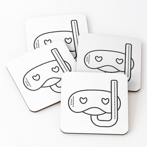 Item preview, Snorkel mask line illustration designed and sold by OM-lova.