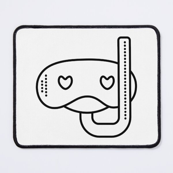Item preview, Snorkel mask line illustration designed and sold by OM-lova.
