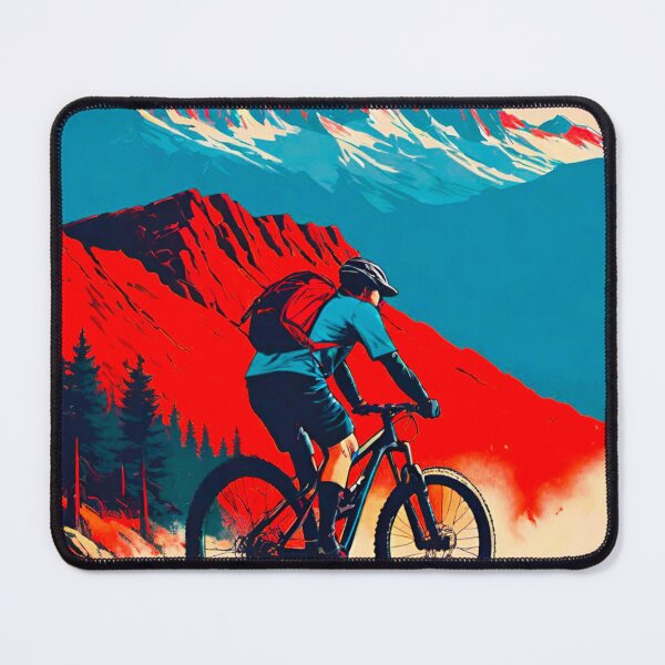Item preview, Gnar Shredder: MTB Rider Conquering Dusty Mountains designed and sold by GrizzlyCollective.