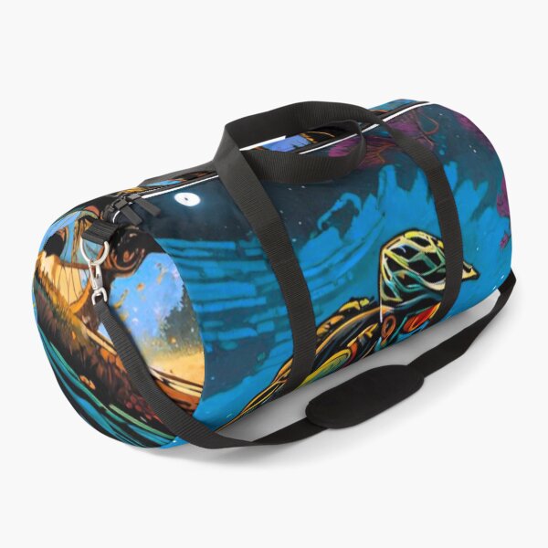 Item preview, Nighttime Sender: MTB Rider Conquering Rugged Terrain designed and sold by GrizzlyCollective.