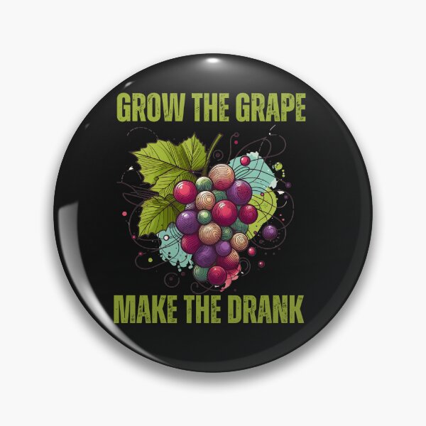 Item preview, Line Drawing Grow The Grape Make The Drank designed and sold by AlienOccupation.