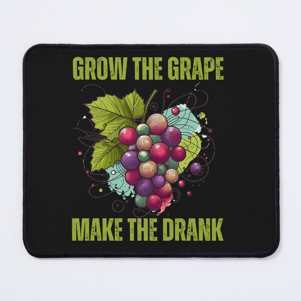 Item preview, Line Drawing Grow The Grape Make The Drank designed and sold by AlienOccupation.