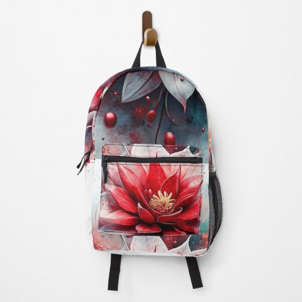 Item preview, red and white lotus flower designed and sold by jkrphoto.