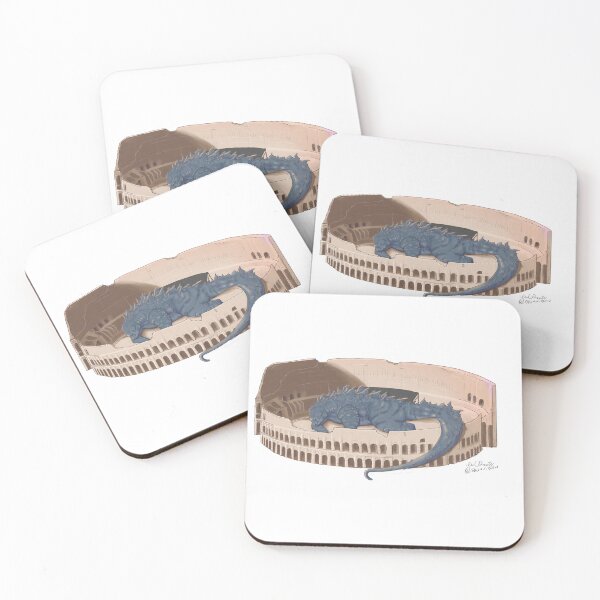 Item preview, Godzilla sleeping in the colosseum designed and sold by Erinni.