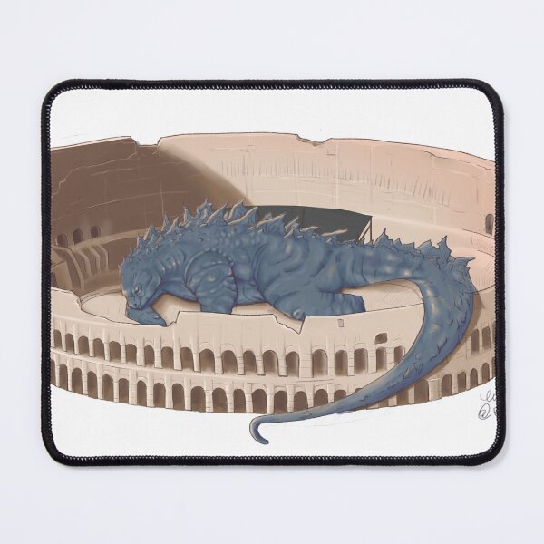 Item preview, Godzilla sleeping in the colosseum designed and sold by Erinni.