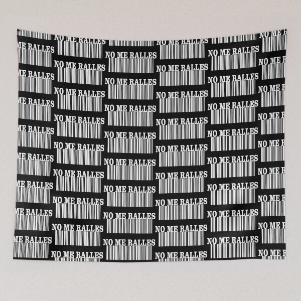 Item preview, Funny design of a barcode with the text NO ME RALLES designed and sold by Martapp.
