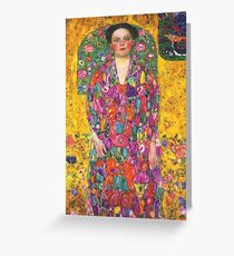 HD Portrait Of Eugenia Primavesi, by Gustav Klimt 1913 HIGH DEFINITION Greeting Card