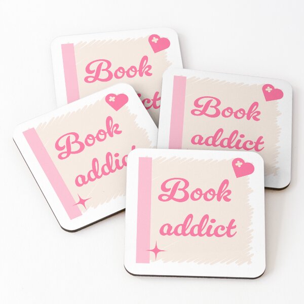 Item preview, Book Addict in Hot Pink and Cream designed and sold by aneladesigns.