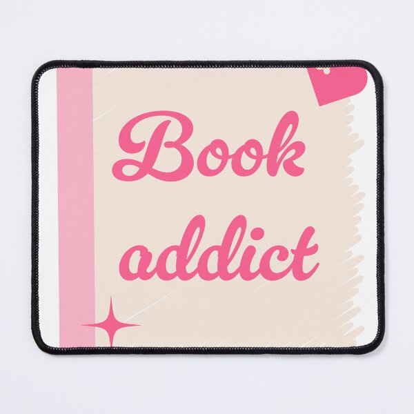 Item preview, Book Addict in Hot Pink and Cream designed and sold by aneladesigns.