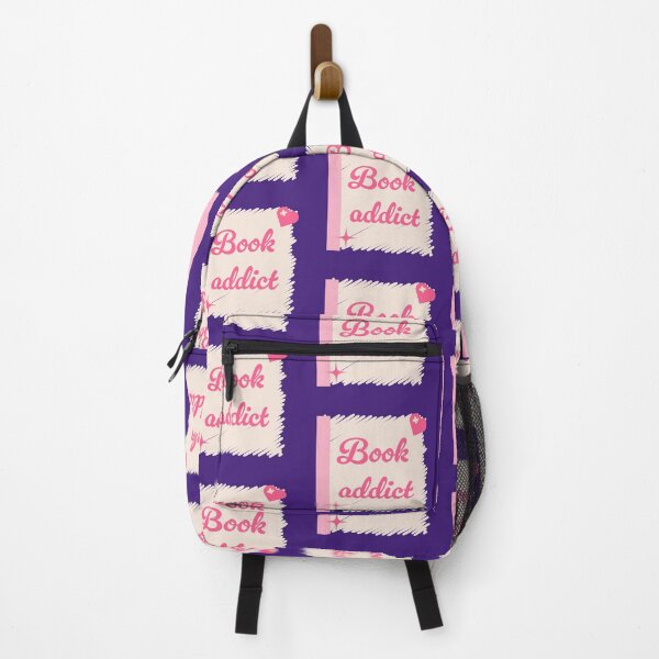 Item preview, Book Addict in Hot Pink and Cream designed and sold by aneladesigns.