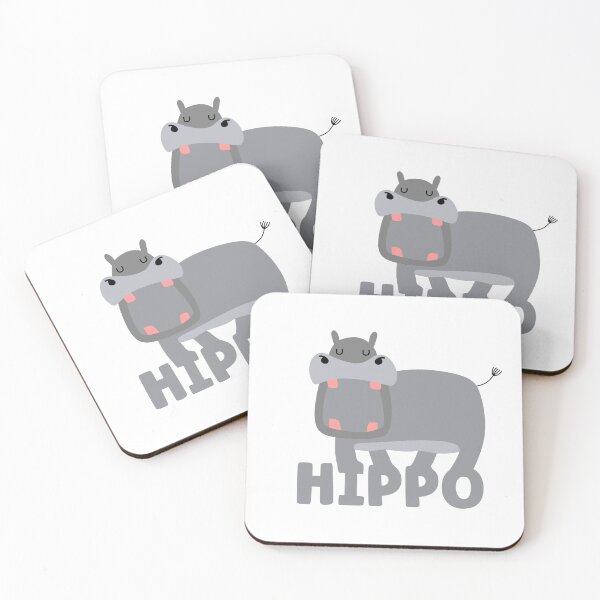 Item preview, Happy Hippo designed and sold by BlackOwlCreate.