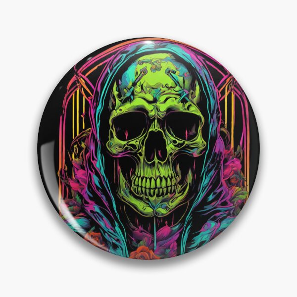 Item preview, Skeleton Death Neon Tattoo designed and sold by CyberArtistOne.