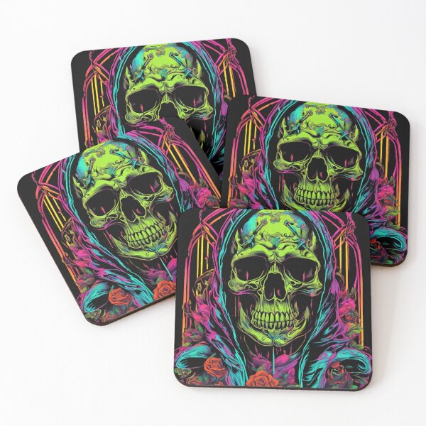 Item preview, Skeleton Death Neon Tattoo designed and sold by CyberArtistOne.