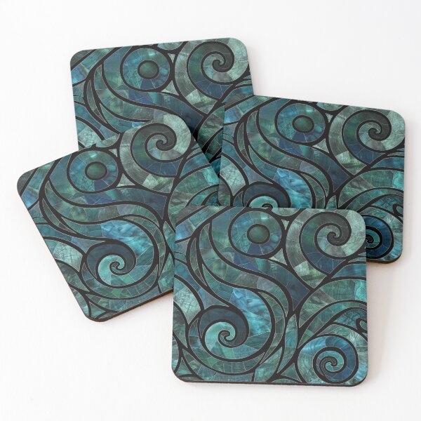 Item preview, New Zealand Paua Māori Pattern Koru Design designed and sold by GrinGalore.