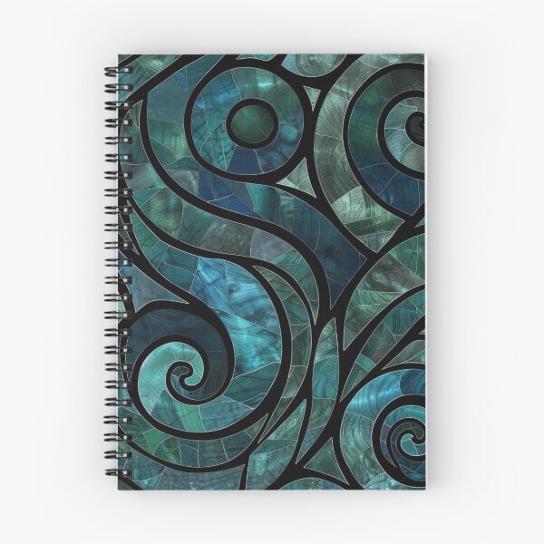 Item preview, New Zealand Paua Māori Pattern Koru Design designed and sold by GrinGalore.