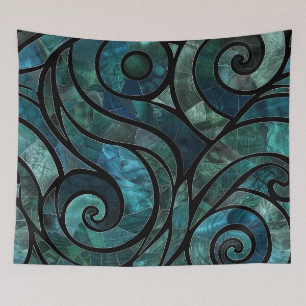 Item preview, New Zealand Paua Māori Pattern Koru Design designed and sold by GrinGalore.