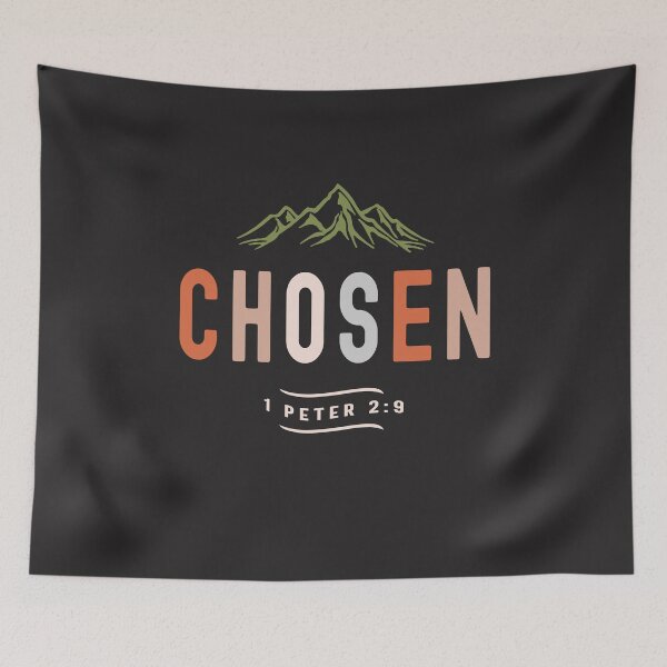 Item preview, Chosen 1 Peter 2:9 Christian Quote designed and sold by cidolopez.