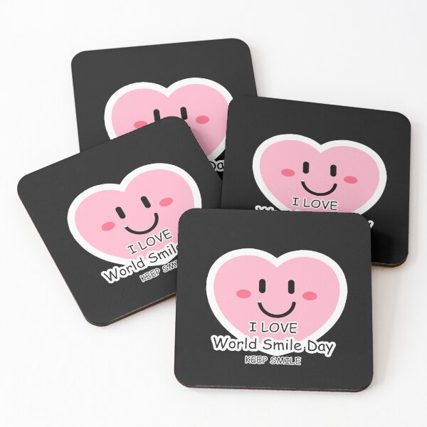 Item preview, I LOVE World smile day  keep smile working, job, project, office, team, modern designed and sold by Sukree.m.