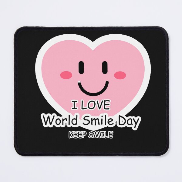 Item preview, I LOVE World smile day  keep smile working, job, project, office, team, modern designed and sold by Sukree.m.