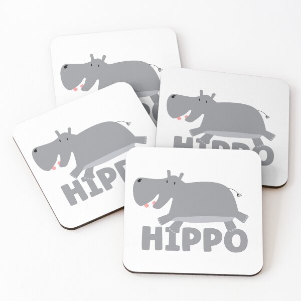 Item preview, Happy Hippo designed and sold by BlackOwlCreate.