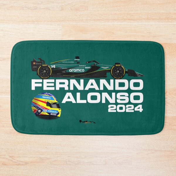 Item preview, Fernando Alonso - 2024 F1 helmet Aston Martin AMR24 designed and sold by JageOwen.